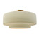 Semi-Flush Mts. Drum Shade by Justice Designs ( 102 | CER-6365-VAN-BRSS Radiance ) 