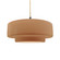Pendants Drum Shade by Justice Designs ( 102 | CER-6545-ADOB-MBLK-BEIG-TWST Radiance ) 