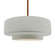 Pendants Drum Shade by Justice Designs ( 102 | CER-6545-BIS-BRSS-RIGID Radiance ) 