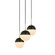 Mini Pendants 3 Light Cluster by Maxilite ( 501 | MX 2431C3-18 Tuxedo ) 