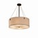 Pendants Drum Shade by Justice Designs ( 102 | FAB-9532-CREM-DBRZ-F2-LED6-4200 Textile ) 