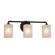 Bathroom Fixtures Three Lights by Justice Designs ( 102 | FSN-8463-15-FRCR-DBRZ Fusion ) 