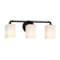 Bathroom Fixtures Three Lights by Justice Designs ( 102 | FSN-8463-15-OPAL-MBLK Fusion ) 