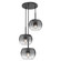 Mini Chandeliers Multi-Port/Cascade by Kuzco Lighting ( 347 | CH57514-BK/SM Samar ) 