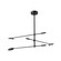 Mid. Chandeliers Metal Shade by Kuzco Lighting ( 347 | CH90132-BK-UNV Rotaire ) 