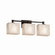 Bathroom Fixtures Three Lights by Justice Designs ( 102 | CLD-8423-55-DBRZ Clouds ) 