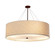 Pendants Drum Shade by Justice Designs ( 102 | FAB-9599-CREM-DBRZ Textile ) 