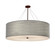Pendants Drum Shade by Justice Designs ( 102 | FAB-9599-GRAY-DBRZ Textile ) 