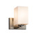 Sconces Single Glass by Justice Designs ( 102 | FSN-8441-15-OPAL-NCKL Fusion ) 