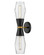 Sconces Double Glass by Lark ( 531 | 83902BK Livie ) 