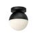Flush Mounts Glass Down by Kuzco Lighting ( 347 | FM58306-BK/OP Monae ) 
