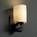 Sconces Single Glass by Justice Designs ( 102 | POR-8921-10-SAWT-MBLK Limoges ) 