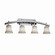 Bathroom Fixtures Four Lights by Justice Designs ( 102 | CLD-8594-20-CROM-LED4-2800 Clouds ) 