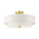 Semi-Flush Mts. Drum Shade by Livex Lighting ( 107 | 51045-12 Meridian ) 