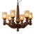 Mid. Chandeliers Glass Up by Meyda Tiffany ( 57 | 18983 Kendall ) 