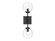 Sconces Double Glass by Meridian ( 446 | M90001-BK Mscon ) 