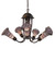 Mid. Chandeliers Glass Up by Meyda Tiffany ( 57 | 251594 Stained Glass Pond Lily ) 