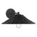 Sconces Single Glass by Meridian ( 446 | M90106MBK ) 