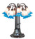 Lamps Table by Meyda Tiffany ( 57 | 273109 Pink/Blue Tiffany Pond Lily ) 
