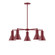 Mid. Chandeliers Glass Down by Montclair Light Works ( 518 | CHC436-55 Flare ) 