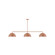 Linear/Island 3 Light Bar by Montclair Light Works ( 518 | MSN432-19 Arcade ) 