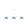 Linear/Island 3 Light Bar by Montclair Light Works ( 518 | MSN432-G15-54 Arcade ) 