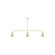 Linear/Island 3 Light Bar by Montclair Light Works ( 518 | MSN436-17 Axis ) 