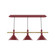 Linear/Island 3 Light Bar by Montclair Light Works ( 518 | CHR422-55-91 Raceway ) 
