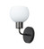 Sconces Single Glass by Maxim ( 16 | 11271SWBK Coraline ) 