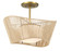 Semi-Flush Mts. Drum Shade by Minka-Lavery ( 7 | 6574-695 Key Largo ) 