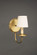 Sconces Single Candle by Northeast Lantern ( 196 | 141-AB-LT1-SHD Sconce ) 