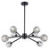 Mid. Chandeliers Starburst by Trans Globe Imports ( 110 | 11668 BK Sequoia ) 