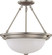 Semi-Flush Mts. Bowl Style by Nuvo Lighting ( 72 | 60-3246 Close to Ceiling Brushed Nickel ) 