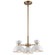 Mini Chandeliers Metal Shade by Trans Globe Imports ( 110 | 71855-3 WH-AG ) 