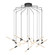 Mid. Chandeliers Glass Down by Sonneman ( 69 | 2896.25 Ballet ) 
