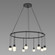 Mid. Chandeliers Glass Down by Sonneman ( 69 | S1E24K-JC06XX09-RP03 Suspenders ) 