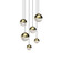 Mid. Chandeliers Multi-Port/Cascade by Sonneman ( 69 | 2915.14-AST Grapes ) 