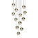 Large Chandeliers Multi-Port/Cascade by Sonneman ( 69 | 2917.14-LRG Grapes ) 