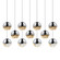 Linear/Island 4 Light + by Sonneman ( 69 | 2922.01-LRG Grapes ) 