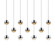 Linear/Island 4 Light + by Sonneman ( 69 | 2922.01-SML Grapes ) 