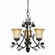 Mini Chandeliers Glass Shade by Vaxcel ( 63 | H0172 Sierra ) 