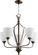 Mid. Chandeliers Glass Up by Quorum ( 19 | 6127-5-86 Jardin ) 