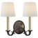 Sconces Double Candle by Visual Comfort Signature ( 268 | TOB 2121BZ-L Channing ) 