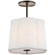 Semi-Flush Mts. Drum Shade by Visual Comfort Signature ( 268 | BBL 5016BZ-L Simple Scallop ) 