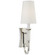 Sconces Single Candle by Visual Comfort Signature ( 268 | TOB 2272PN-L Delphia ) 
