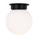 Flush Mounts Glass Down by Visual Comfort Studio ( 454 | KF1101MBK Nodes ) 