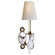Sconces Single Candle by Visual Comfort Signature ( 268 | TOB 2470GI/CG-PL Yves ) 