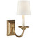 Sconces Single Candle by Visual Comfort Signature ( 268 | CHD 1495GI-L Flemish ) 