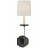 Sconces Single Candle by Visual Comfort Signature ( 268 | CHD 1610BZ-L Symmetric Twist ) 