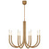 Mid. Chandeliers Candle by Visual Comfort Signature ( 268 | KW 5581AB-EC Rousseau ) 